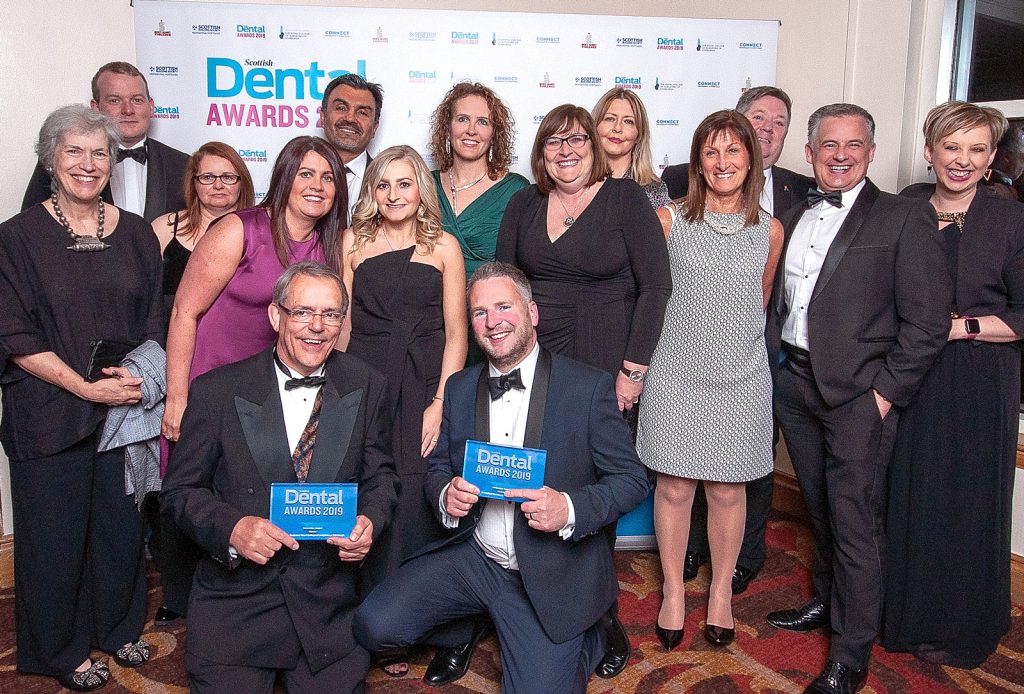 Dr Davidson and Dr Nuttress celebrate with their team